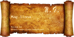 Mag Ilona névjegykártya