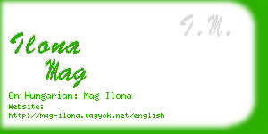 ilona mag business card